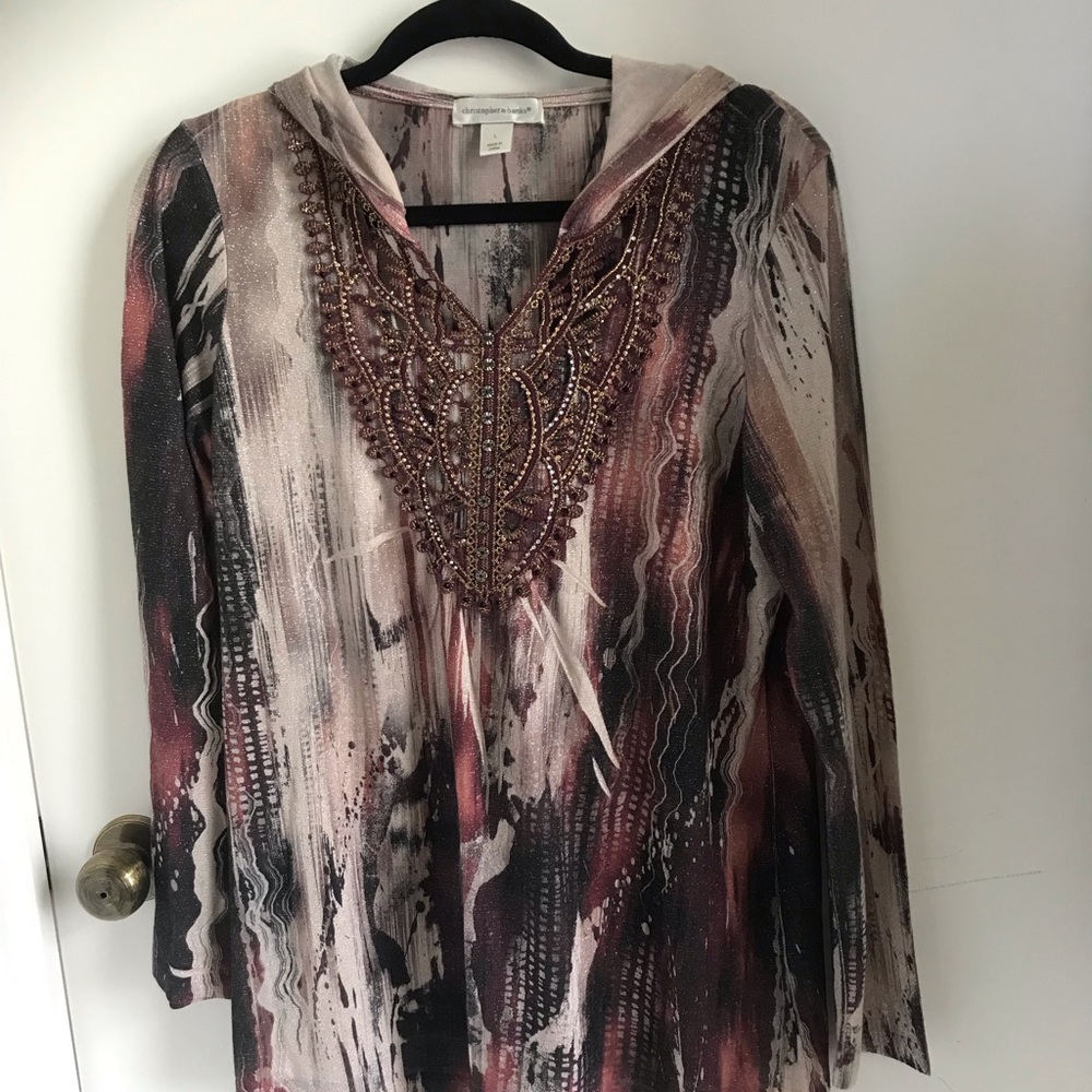 Embellished Multicolor Women's Top